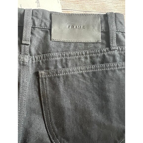 NWT Frame Le Italien True Straight Black Women's Jeans Size 26 - Picture 10 of 13